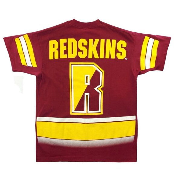 Redskins Vintage T-Shirt AOP Single Stitch 1994 90s Salem Sportswear USA Large - Picture 3 of 15